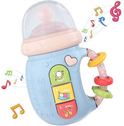 Baby Musical Feeding Bottle Teether Toy