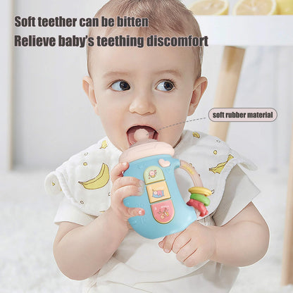 Baby Musical Feeding Bottle Teether Toy