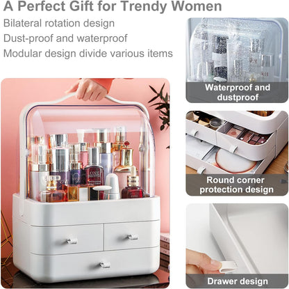 Makeup Organizer Box with Drawers for Vanity