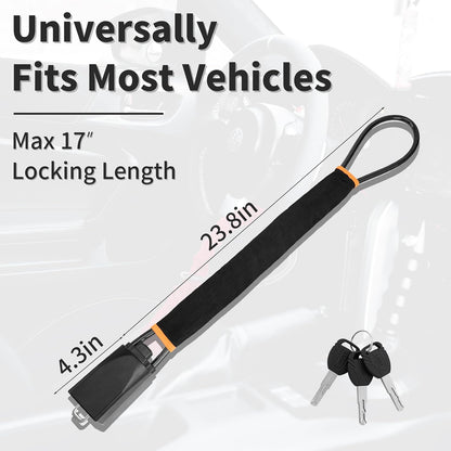 Universal Car Steering Wheel Lock with Seat Belt